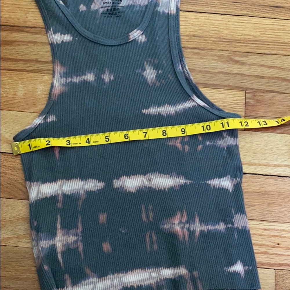 SOLD Hand Bleach Dyed Cut Off Ribbed Tank Top - Picture 13 of 14